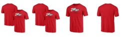 Fanatics Men's Heathered Red Wisconsin Badgers Team Hometown Tri-Blend T-shirt